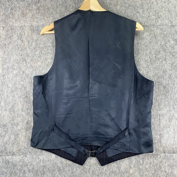 Banana Republic Waistcoat Medium Cashmere‎ Merino Wool Blend Striped Vintage Y2K - Picture 9 of 10